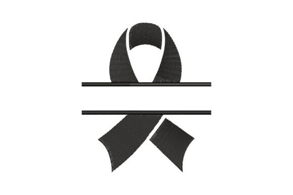 Black Ribbon Monogram
