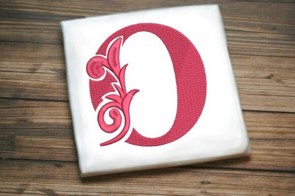 Flourished Leaf Monogram O