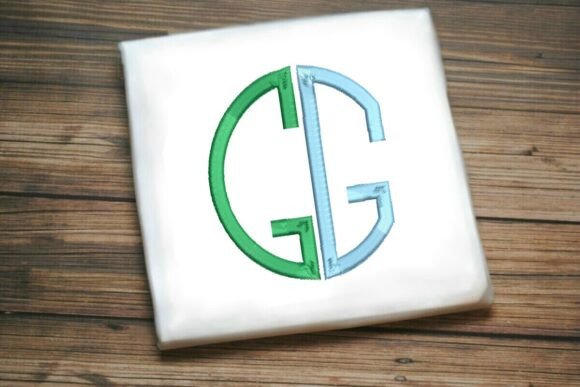 Geometric Split Letter Monogram G