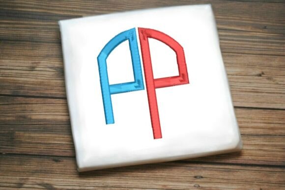 Geometric Split Letter Monogram P