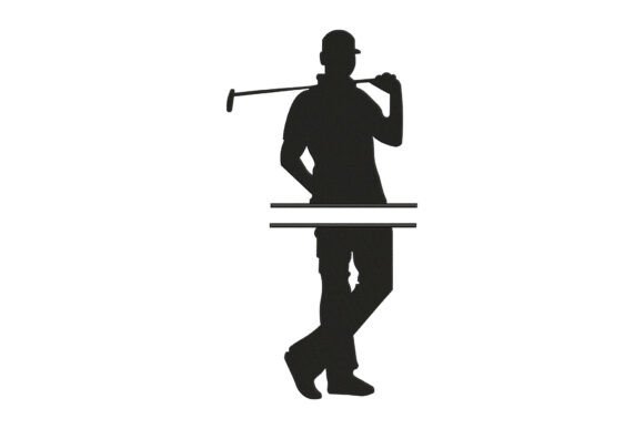 Golf Player Monogram