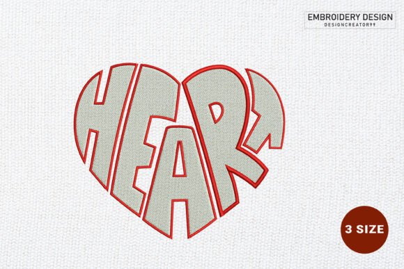 Heart Word Art Monogram