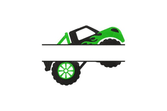 Layered Monster Truck Monogram
