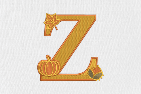 Letter Z Autumn Monogram