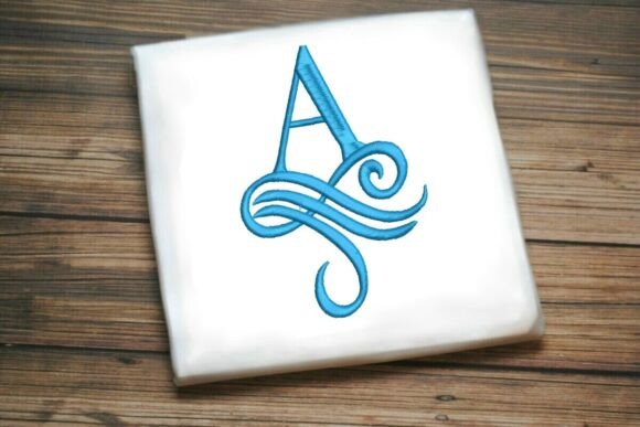 Oceanic Flourish Monogram A