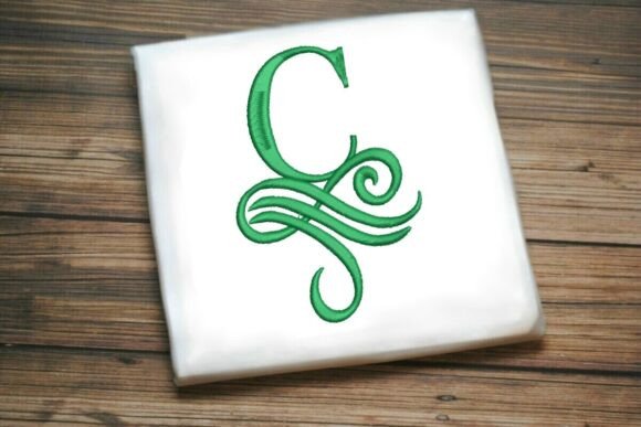Oceanic Flourish Monogram C