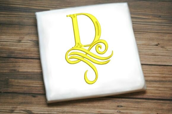 Oceanic Flourish Monogram D