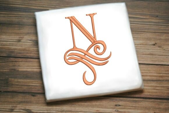 Oceanic Flourish Monogram N