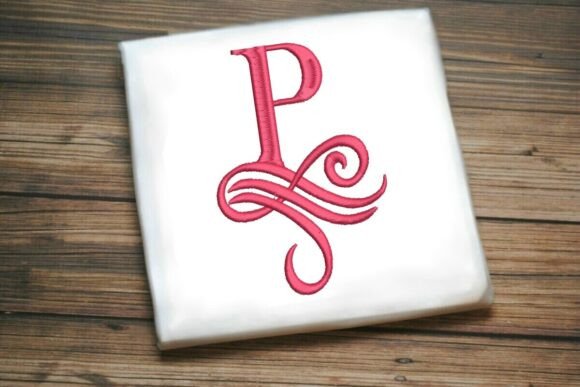 Oceanic Flourish Monogram P