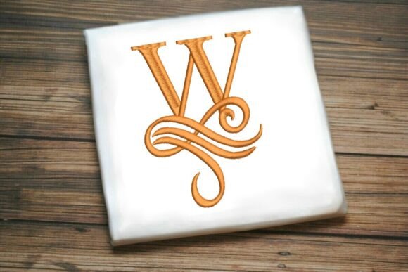 Oceanic Flourish Monogram W
