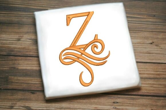 Oceanic Flourish Monogram Z