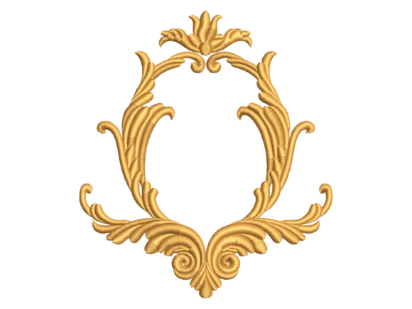 Ornate Baroque Monogram Frame