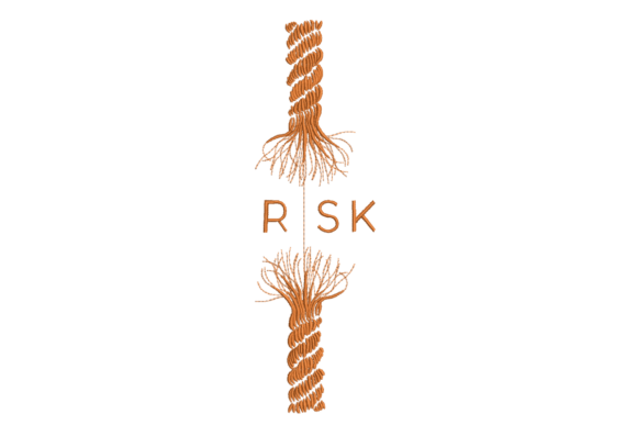 Rustic Rope Monogram Split